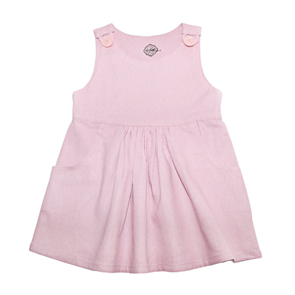 Girls Dress | Dusty Pink Pinafore
