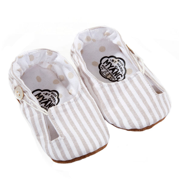 Keyhole / Unisex - Beige & White