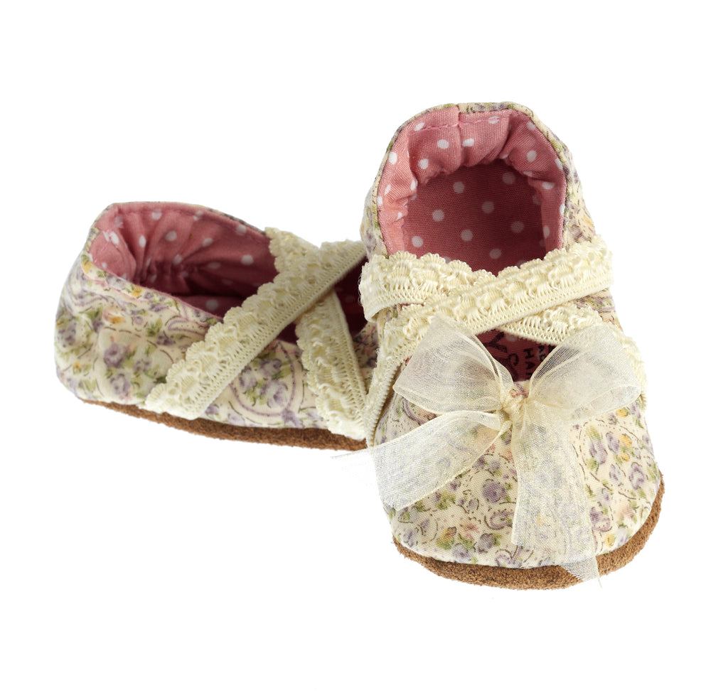 Pumps / Girls - Lemon Floral Ballet