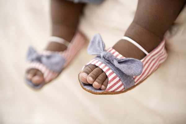 Peeptoe / Girls - Nautical Stripe