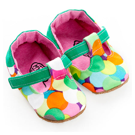 T-Bar / Girls - Green and Pink Confetti