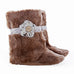 Girls - Fawn Fur Lace and Flower