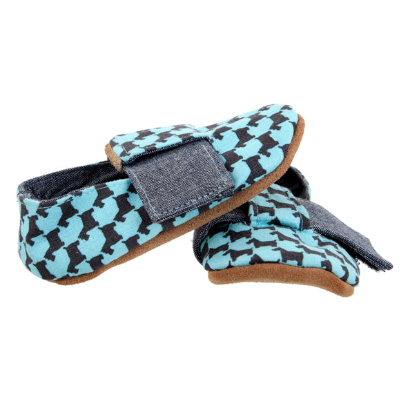T-Bar / Boys - Teal and Navy Scottie