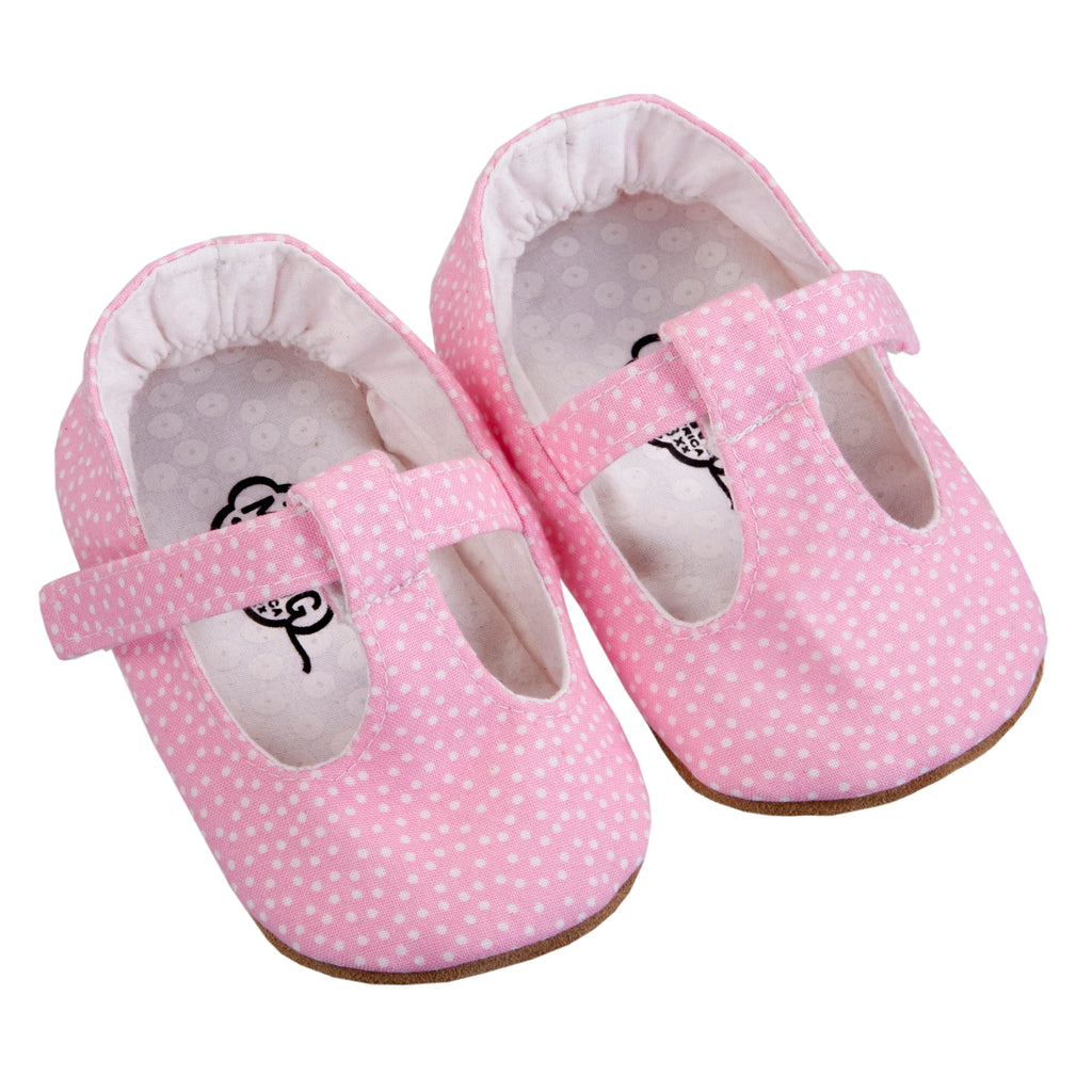 T-Bar / Girls - Pink Pindot