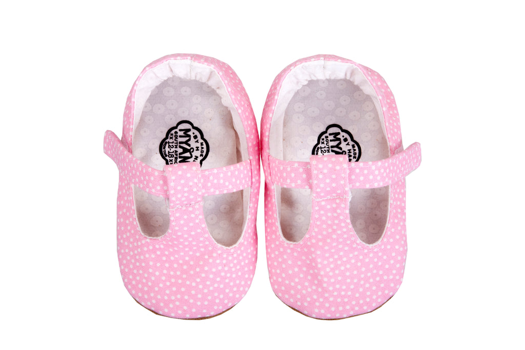 T-Bar / Girls - Pink Pindot