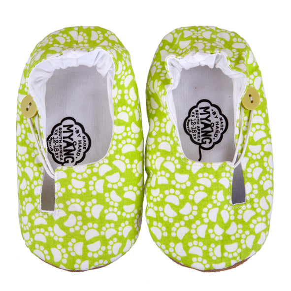 Keyhole / Unisex - Green Paw Print