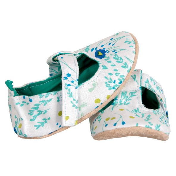 T-Bar / Girl - Green and Blue Floral