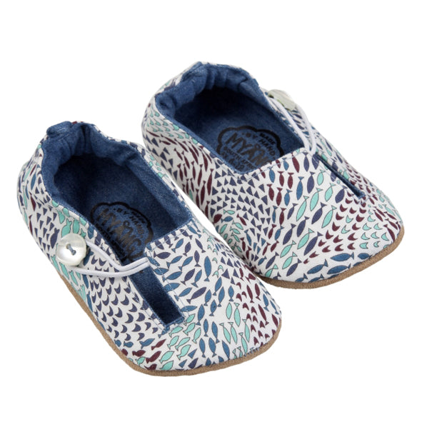 Keyhole / Unisex - Blue Fish Swirl