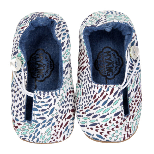 Keyhole / Unisex - Blue Fish Swirl