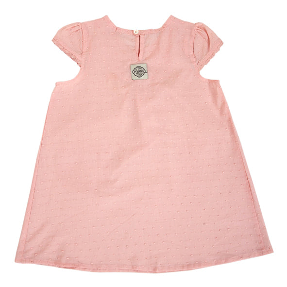 Girls Dress | Salmon with Lace
