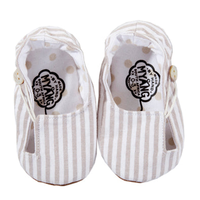 Keyhole / Unisex - Beige & White