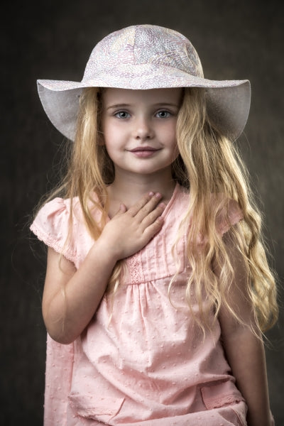 Girls Dress | Salmon with Lace