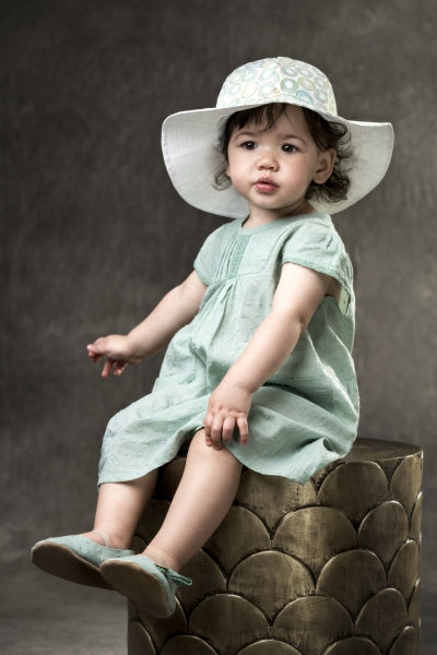Girls Dress | Sage with Lace