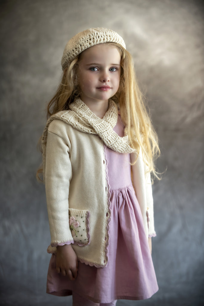 Girls Dress | Dusty Pink Pinafore