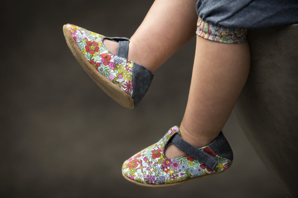 T-Bar / Girl - Bright Floral and Denim