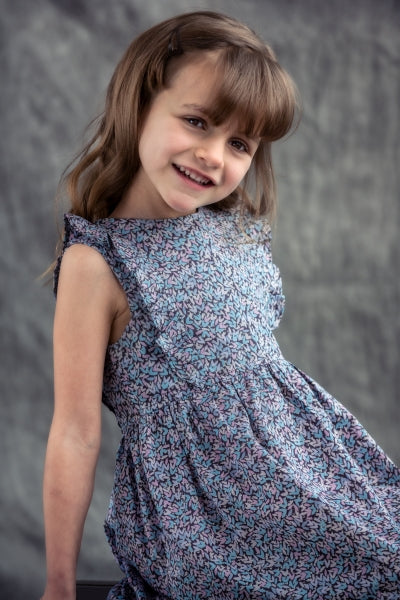 Girls Dress | Mauve Hearts