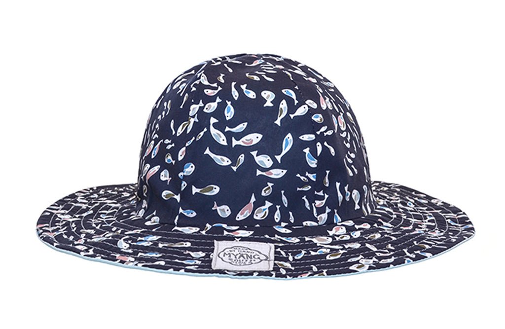 Boys Sun Hat | Navy Guppies