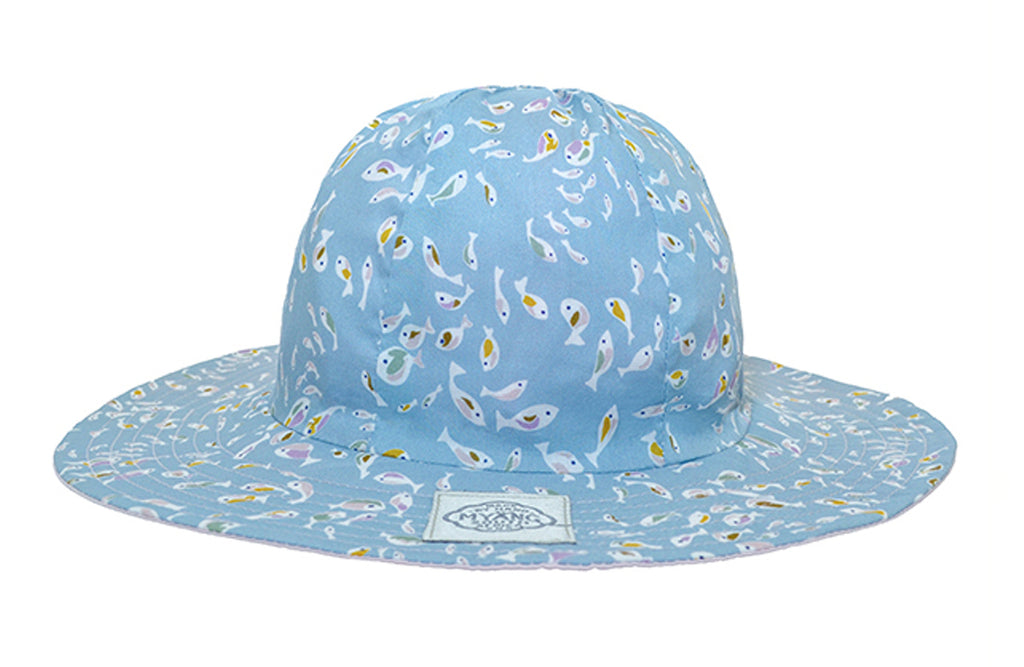 Girls Sun Hat | Pastel Guppies