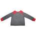 Tracksuit Top / Boys - Grey and Red Fleece