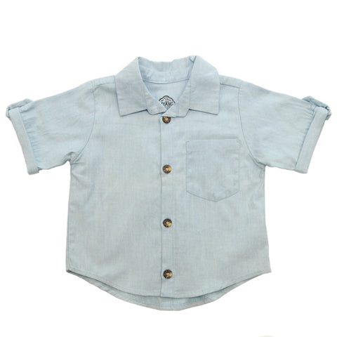Shirt - Short Sleeve Denim Chambray