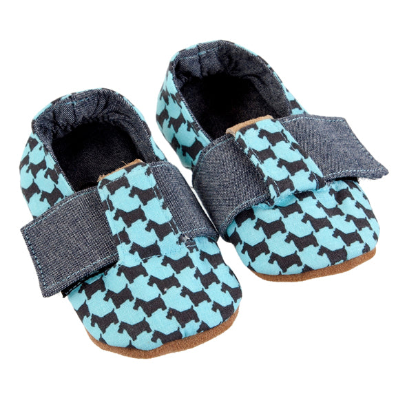 T-Bar / Boys - Teal and Navy Scottie
