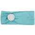 Headband / Girls - Aqua with White Flower